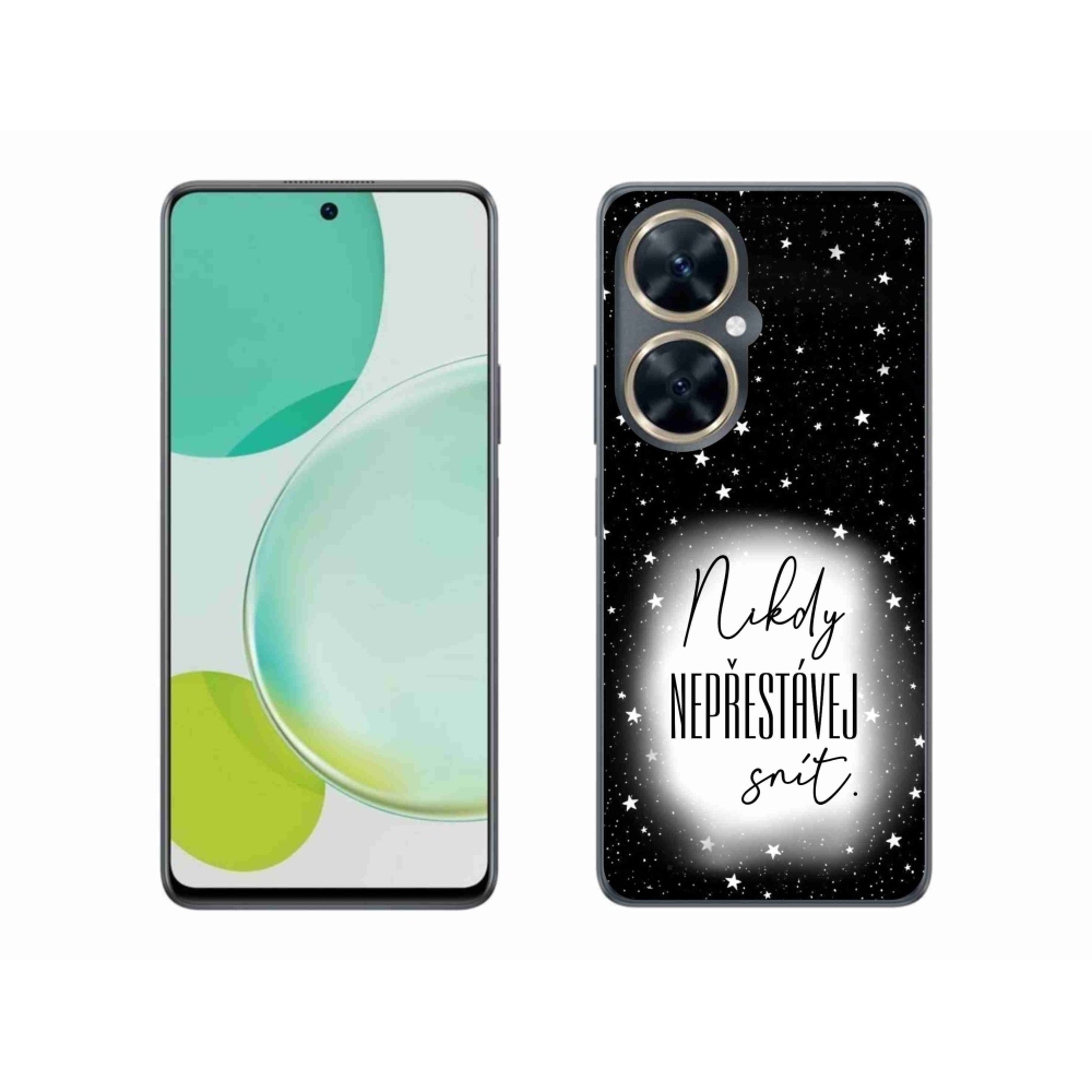 Gél borító mmCase a Huawei Nova 11i készülékhez - idézet 1 fehér és fekete háttérrel
