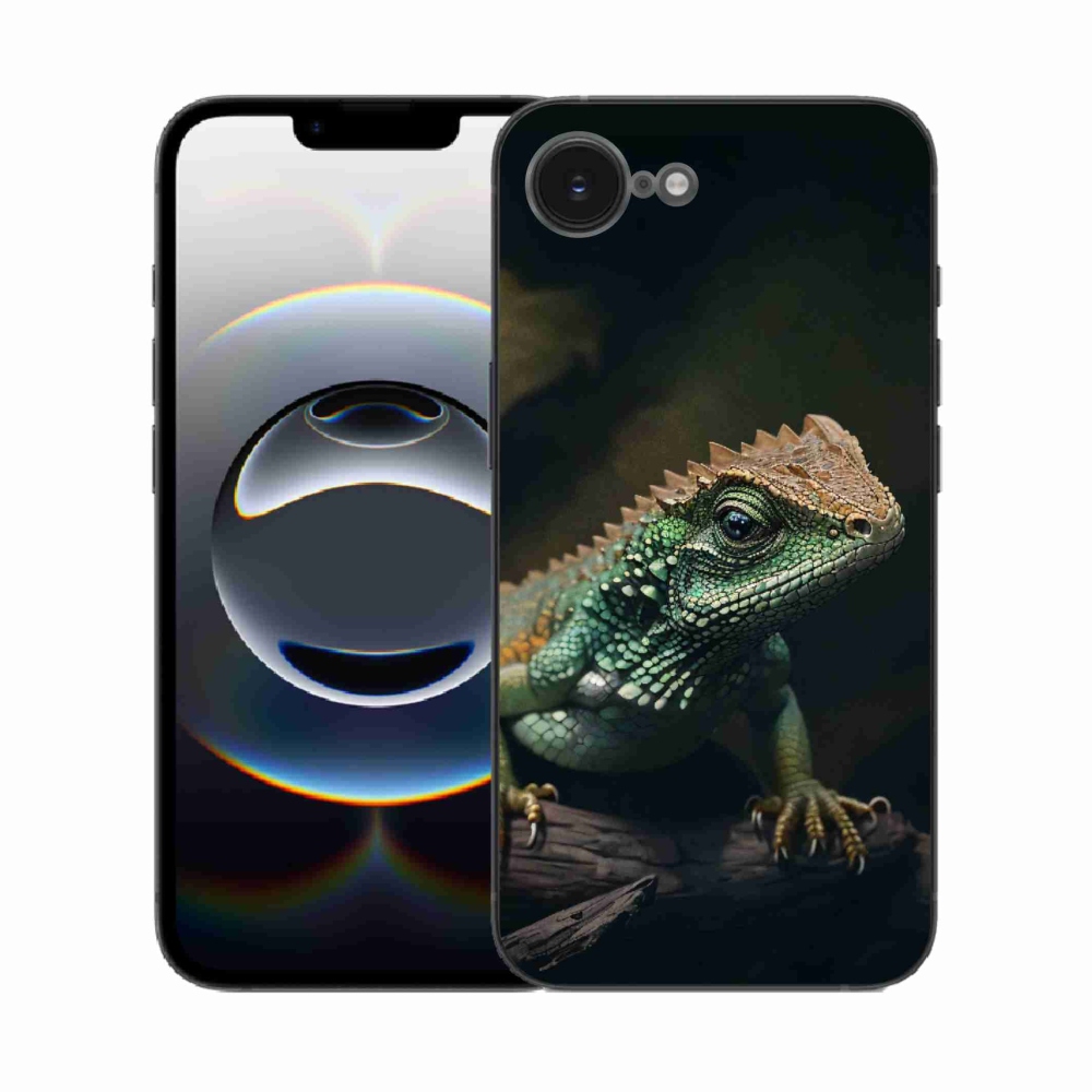 Zselés borítás mmCase iPhone 16e készülékhez - gyík