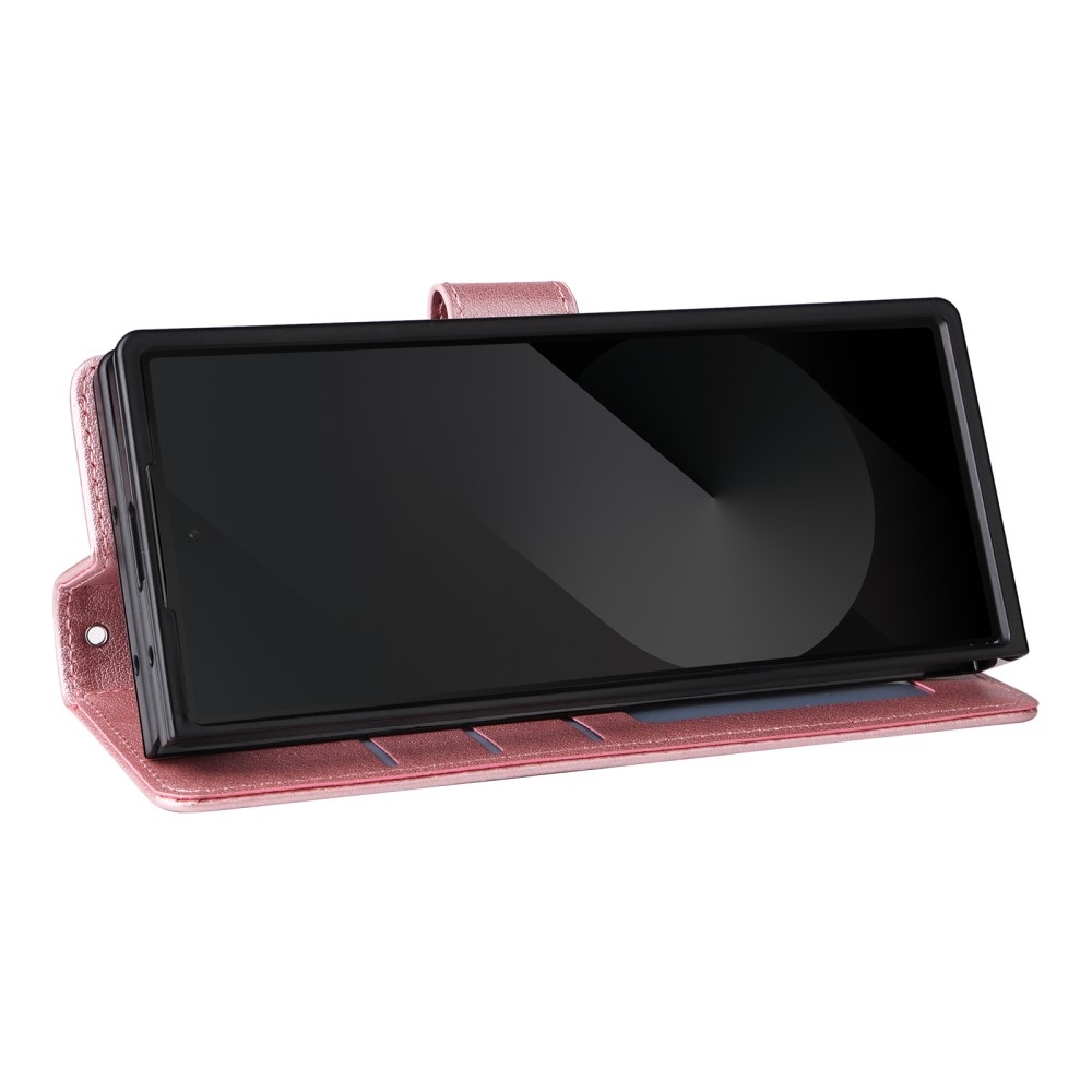 Tárcás könyvtáska Samsung Galaxy Z Fold6 5G - rózsa arany