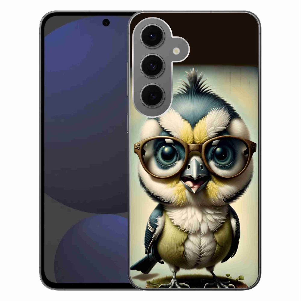 Zselés borítás mmCase Samsung Galaxy S24 FE - kölyök szemüveggel