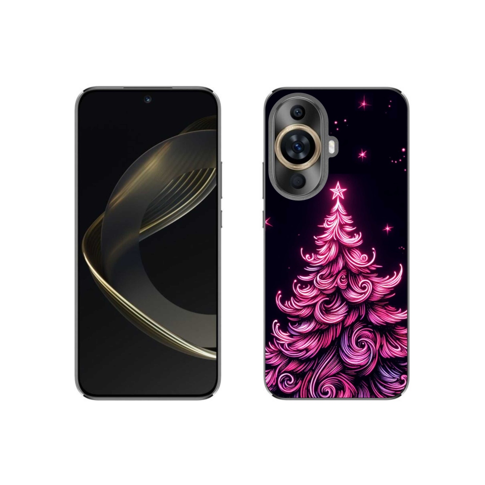 Gél borítás mmCase a Huawei Nova 11-en - neon karácsonyfa 2