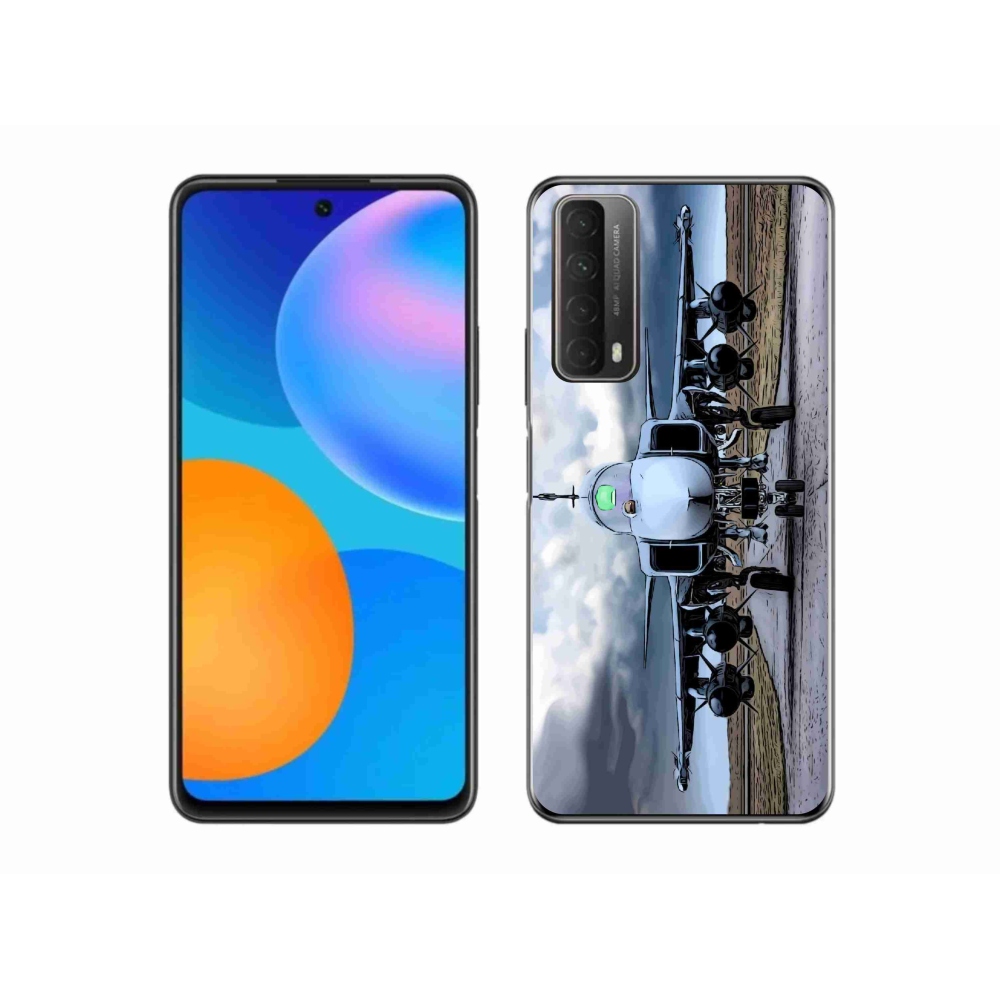 Gél borítás mmCase a Huawei P Smart (2021) - katonai repülőgépekhez