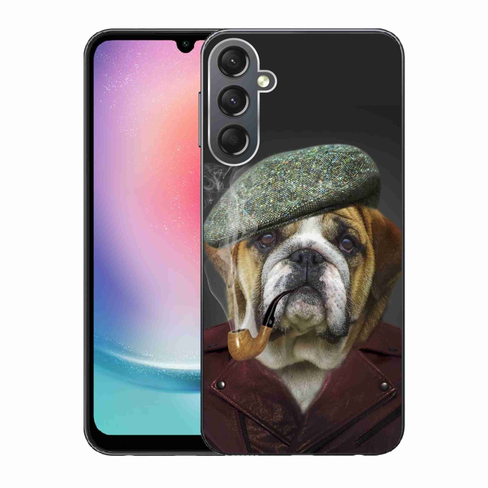 Gél borítás mmCase Samsung Galaxy A24 - kutya csővel
