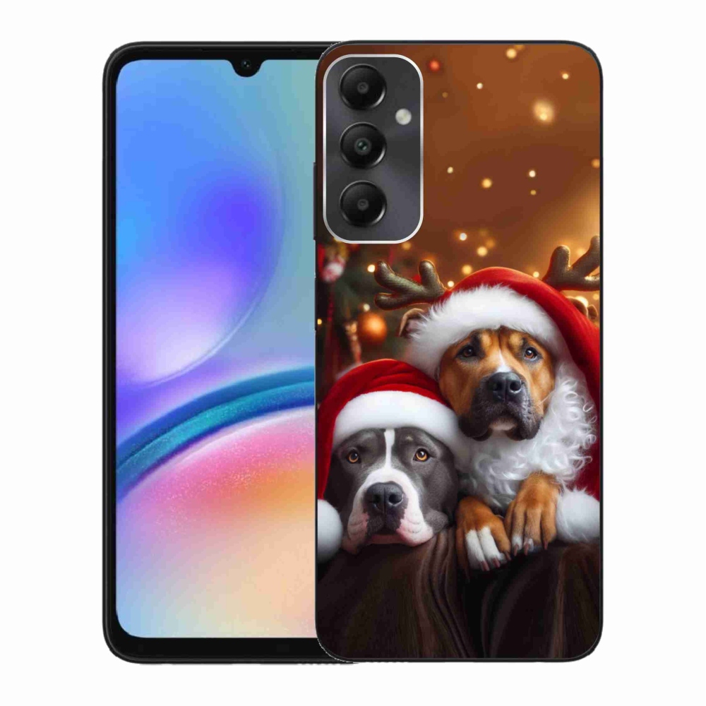 Gél borítás mmCase Samsung Galaxy A05s - Karácsonyi kutyák