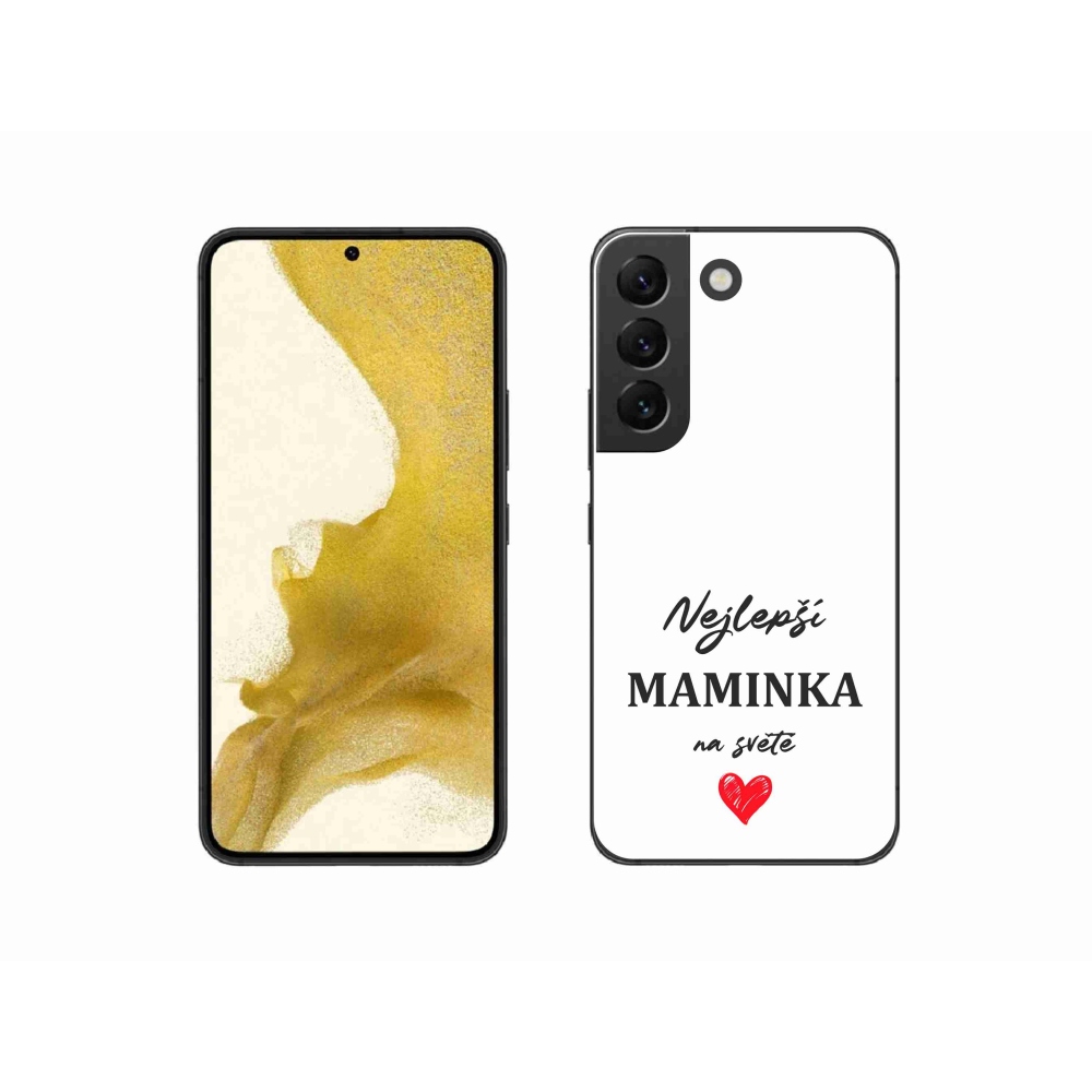 Gél borító mmCase Samsung Galaxy S22 5G - legjobb anya 1 fehér háttér