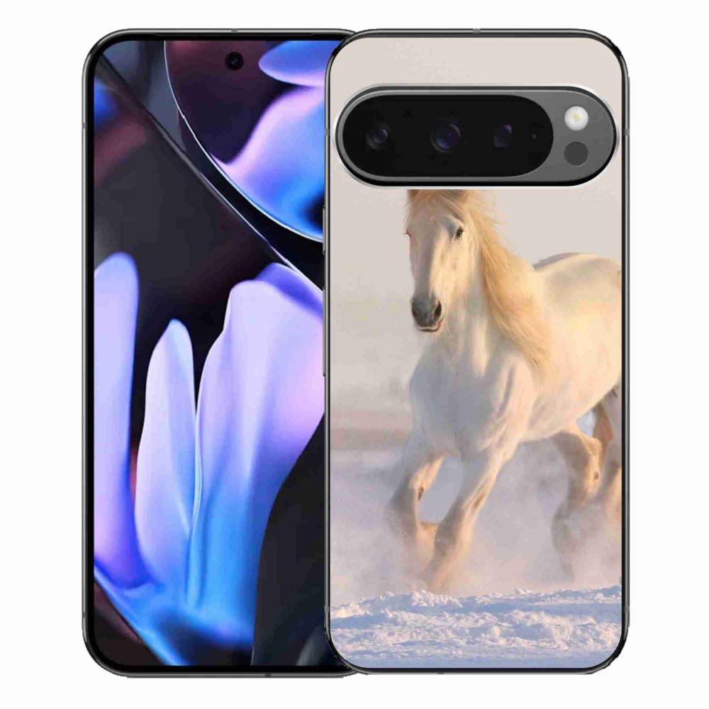 Gél tok mmCase a Google Pixel 9 Pro XL-hez - ló a hóban