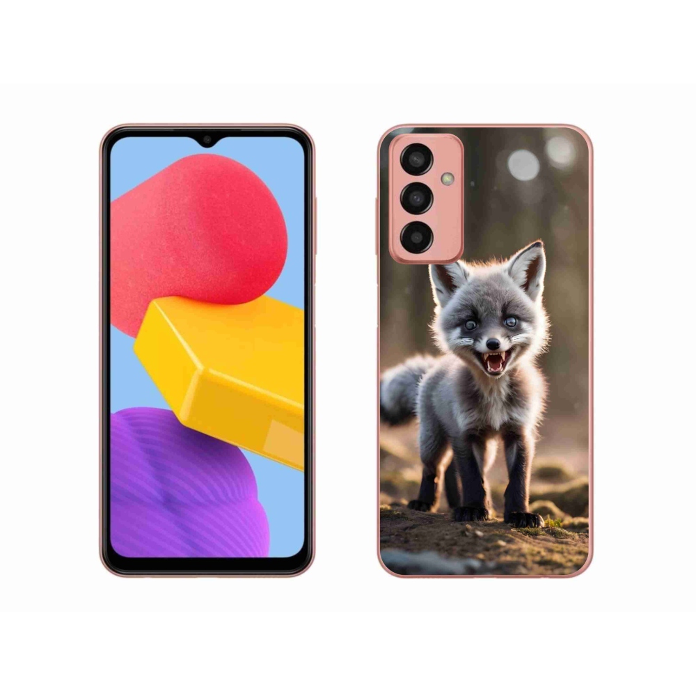 Gél borító mmCase Samsung Galaxy M13 készülékhez - angry fox