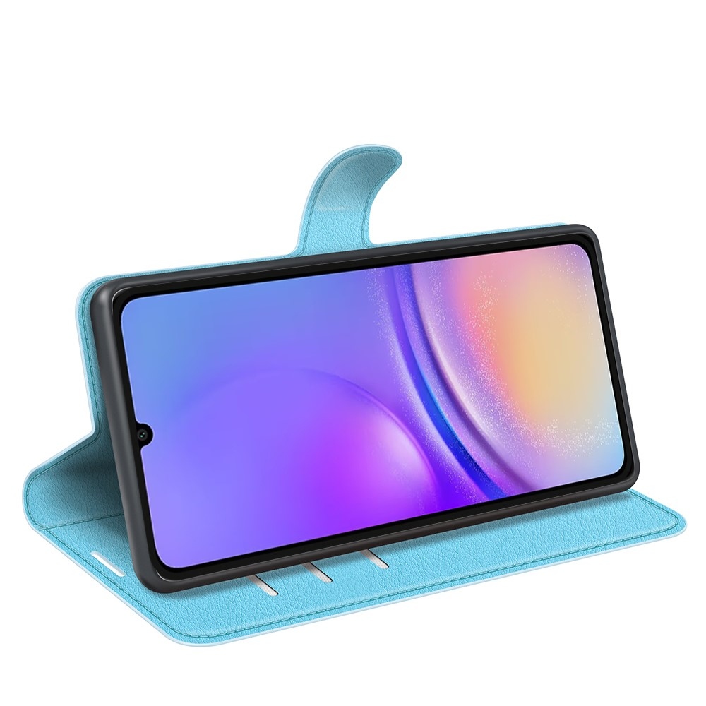 Litchi könyv tok Samsung Galaxy A06 4G - kék