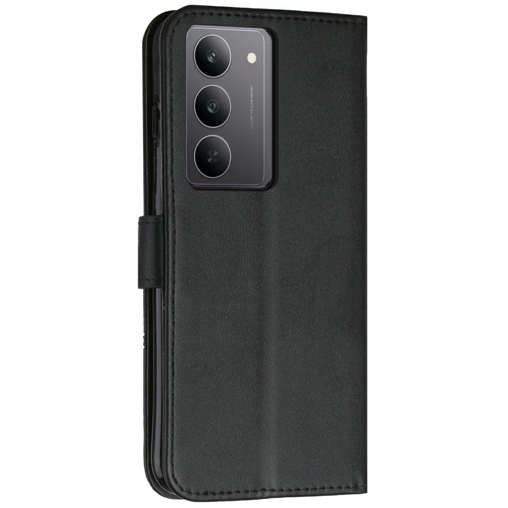 Line könyvtáska a Realme C75 készülékhez - fekete