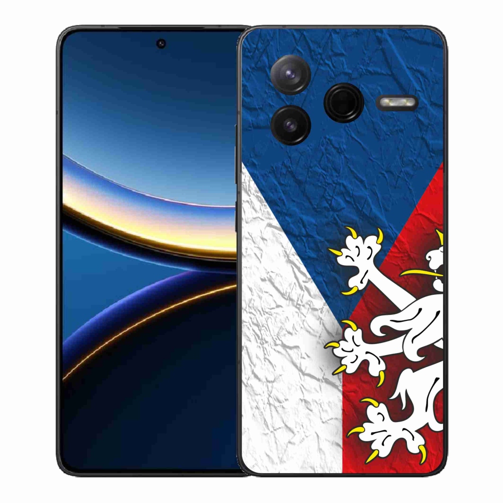 Gél borítás mmCase a Xiaomi Poco F7 Pro számára - cseh zászló 1