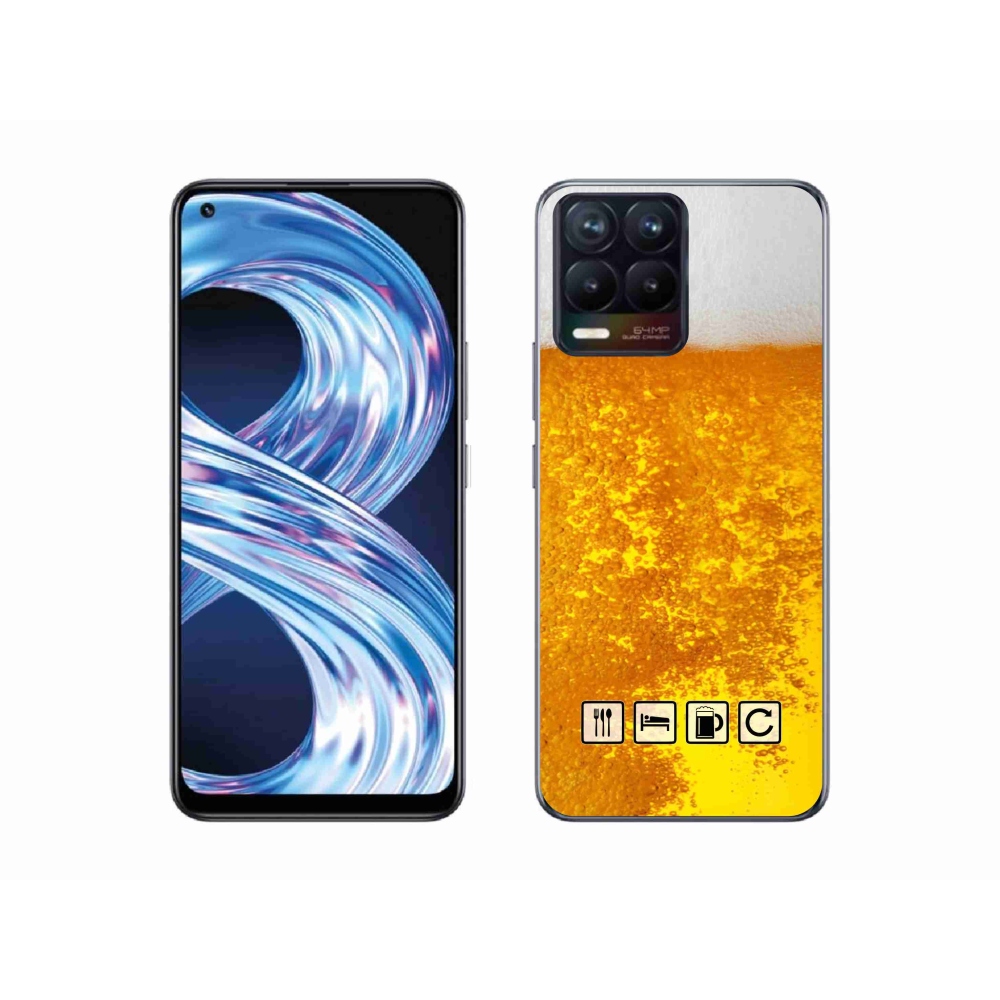 Gél borítás mmCase a Realme 8 4G-hez - sör motívum 3