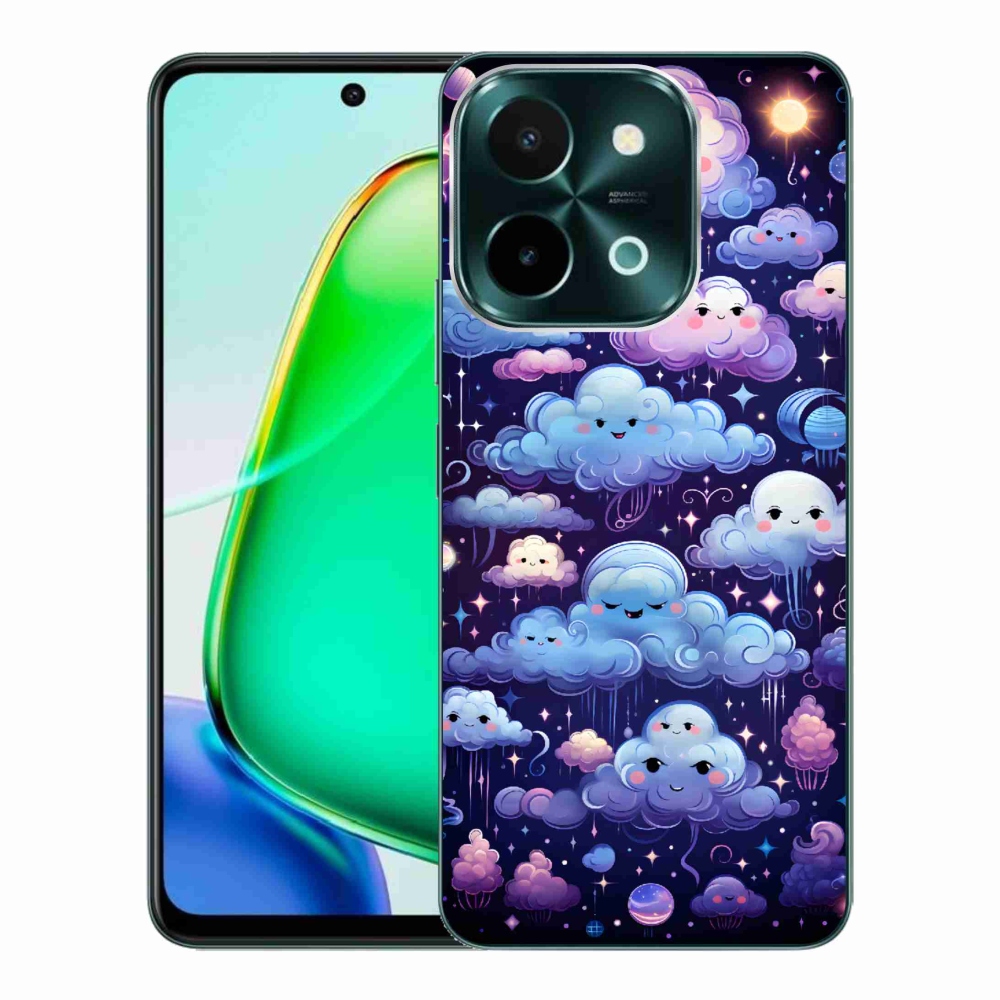 Zselés borítás mmCase a Vivo Y28-hoz - felhők