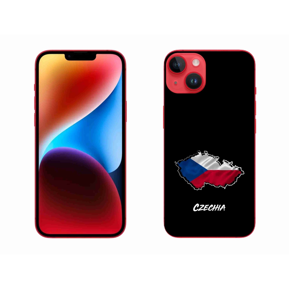 Zselés borítás mmCase iPhone 14 Plus készülékhez - Csehország fekete háttér