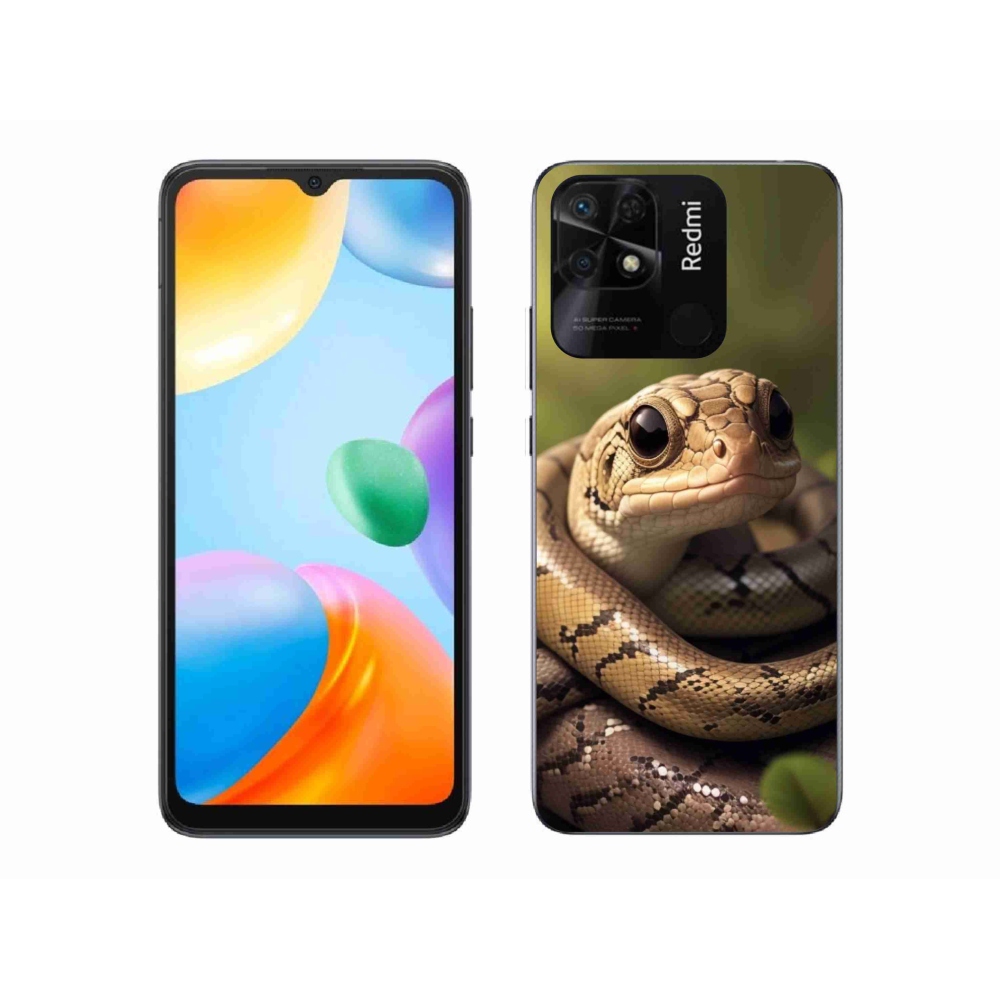 Gél borítás mmCase a Xiaomi Redmi 10C-hez - kígyó 1