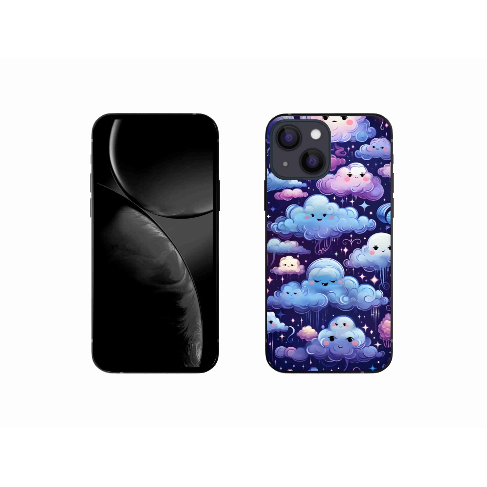 Zselés borítás mmCase iPhone 13 mini készülékhez - felhők