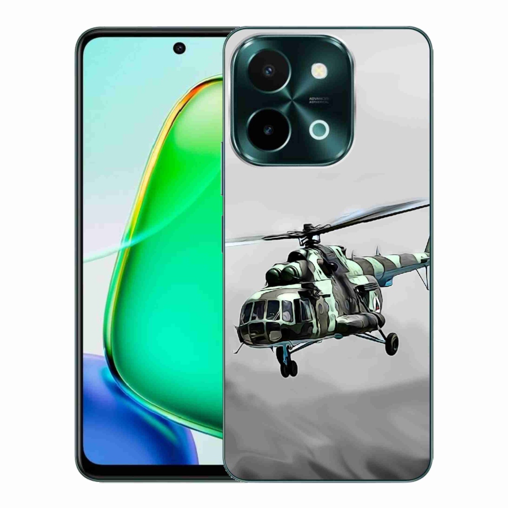 Gél borítás mmCase a Vivo Y28-hoz - katonai helikopter