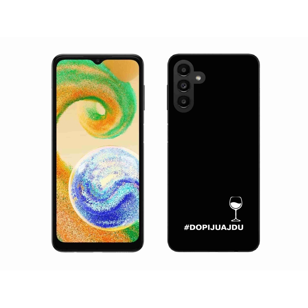 Gél borító mmCase Samsung Galaxy A04s (164.7x76.7x9.1mm) - bor motívum fekete háttérrel