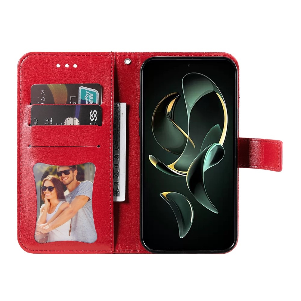 Mandala könyvtáska Xiaomi 13T/13T Pro készülékhez - piros