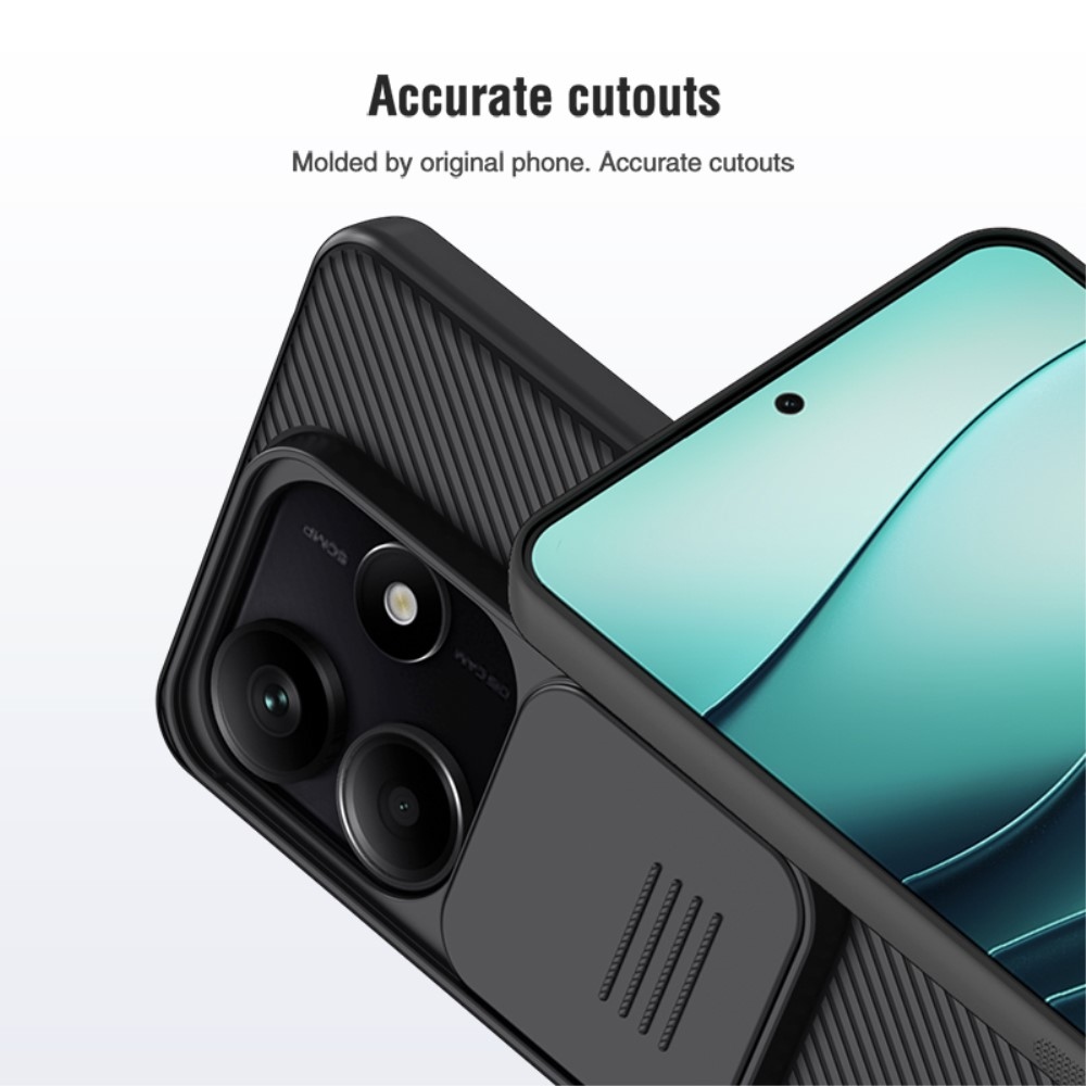 NLK zselés tok kameravédelemmel a Xiaomi Redmi Note 14 5G számára - fekete