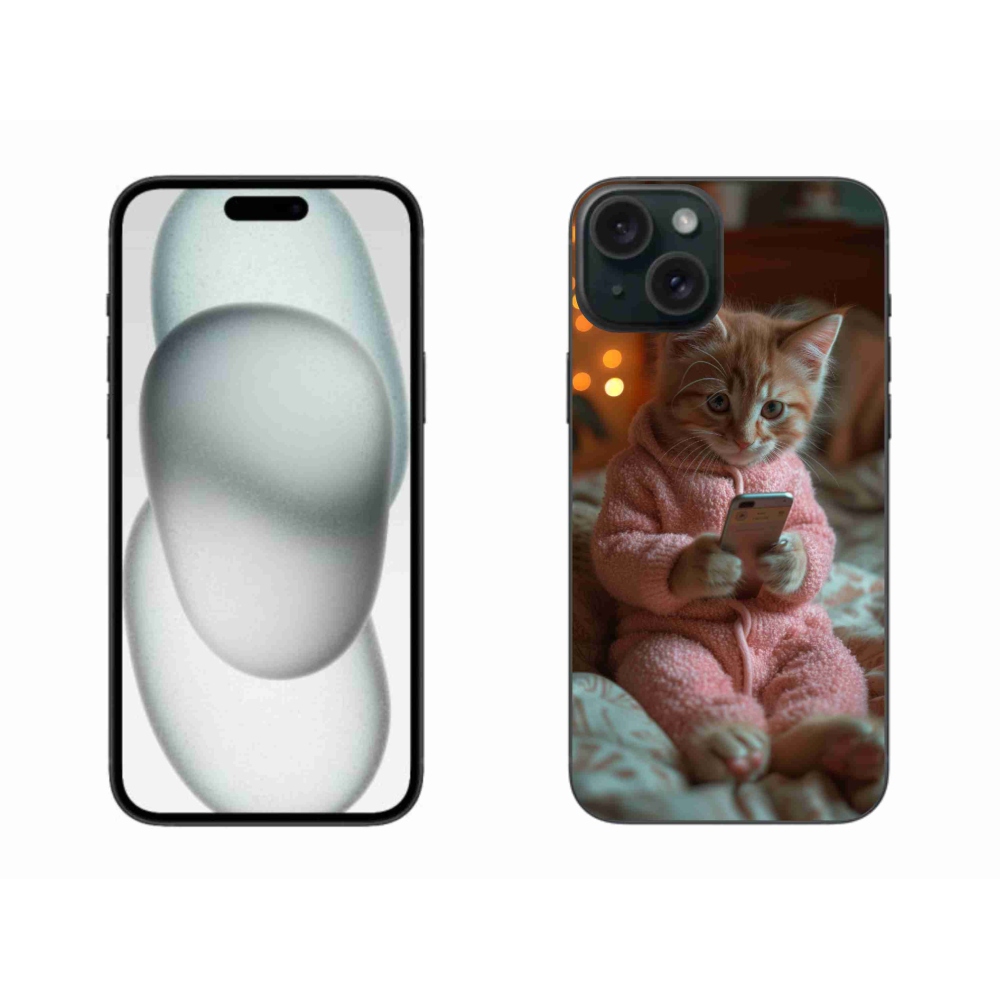 Zselés borítás mmCase iPhone 15 Plus készülékhez - baba mobillal