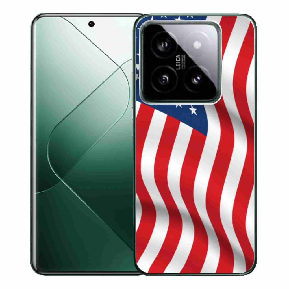 Gél borítás mmCase a Xiaomi 14 Pro számára - amerikai zászló