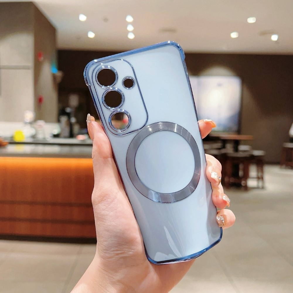 Zselés tok MagSafe támogatással Samsung Galaxy S25+ készülékhez - kék