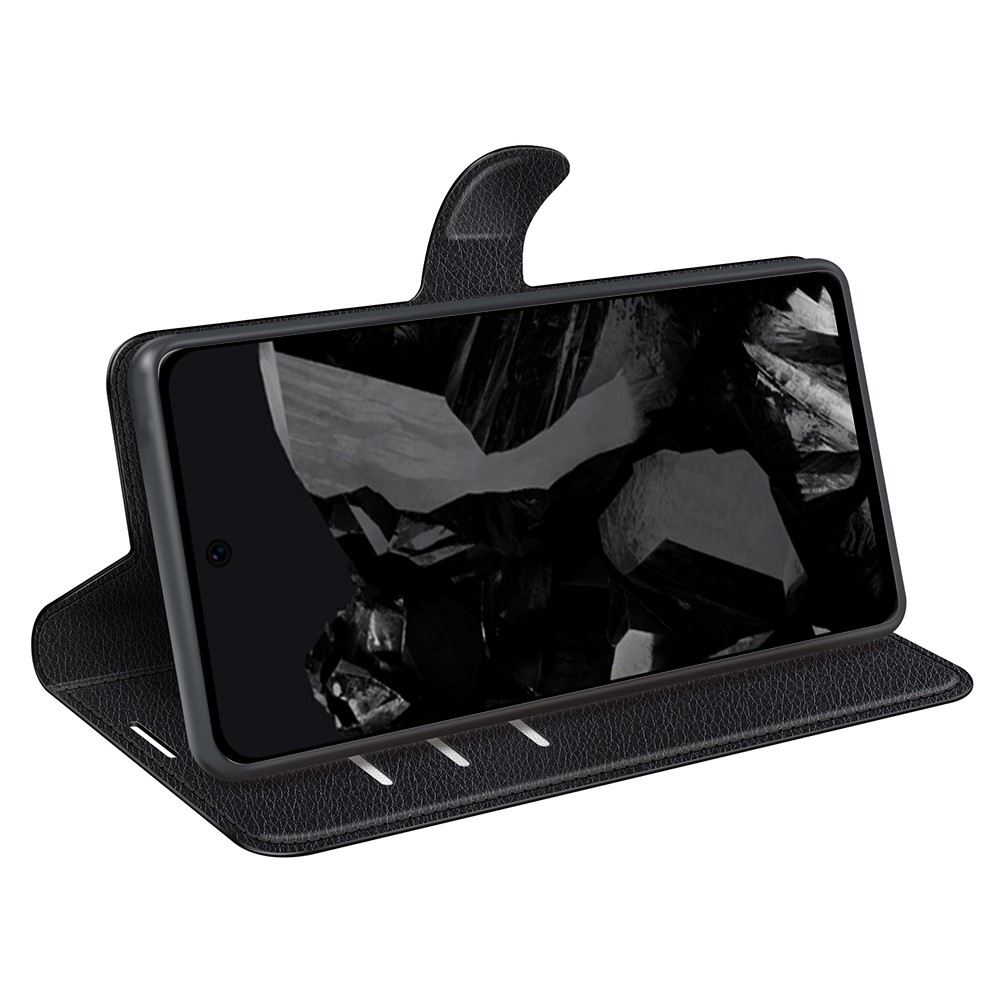 Litchi könyv tok Google Pixel 9 Pro XL-hez - fekete