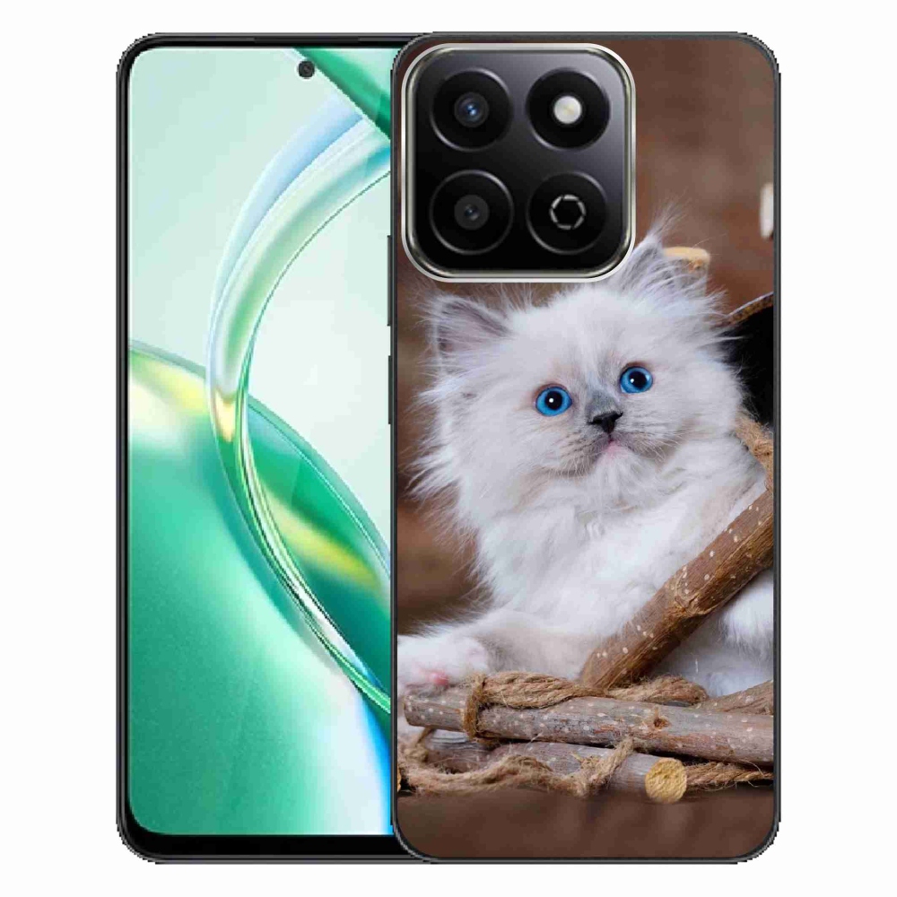 Zselés borító mmCase a Honor 200 Smart 5G készülékhez - fehér cica