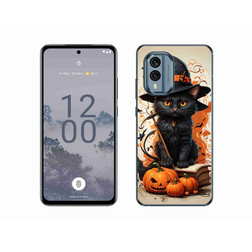 Zselés borítás mmCase a Nokia X30 5G készülékhez - cat wizard