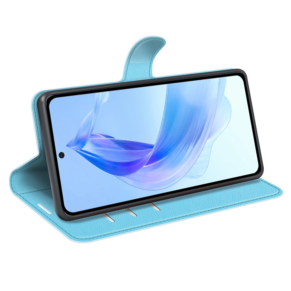 Litchi könyvtáska a Honor 90 Lite-hoz - kék