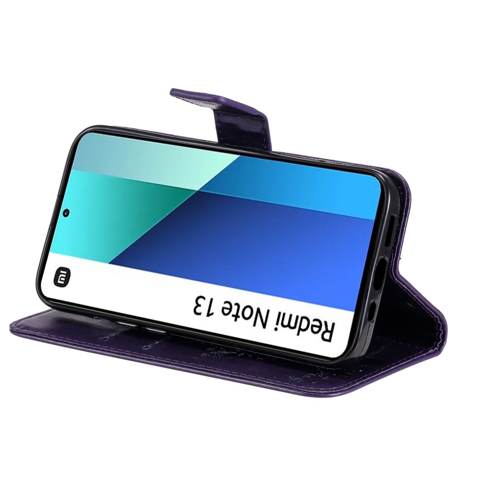 Fák könyve tok Xiaomi Redmi Note 13-hoz - sötétlila