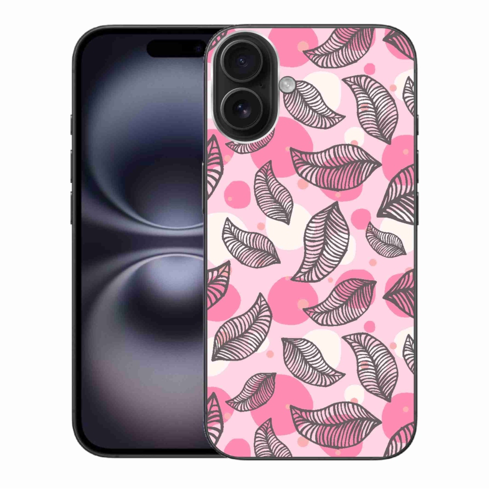 Gél borítás mmCase iPhone 16 Plus készülékhez - rajzfilmes hulló levelek