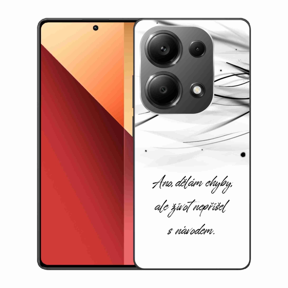 Gél borítás mmCase a Xiaomi Redmi Note 13 Pro 4G/Poco M6 Pro - idézem fehér háttérrel