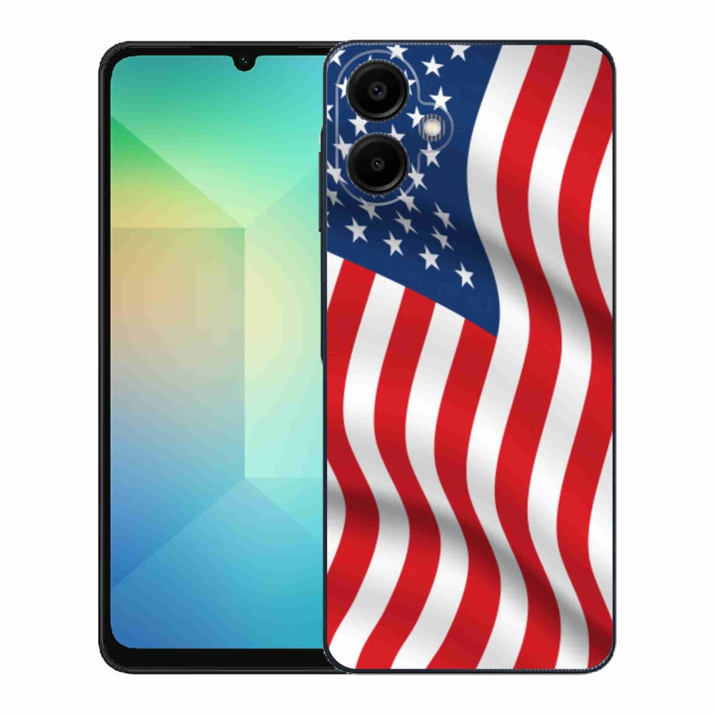 Gél borítás mmCase Samsung Galaxy A06 4G - amerikai zászlóhoz
