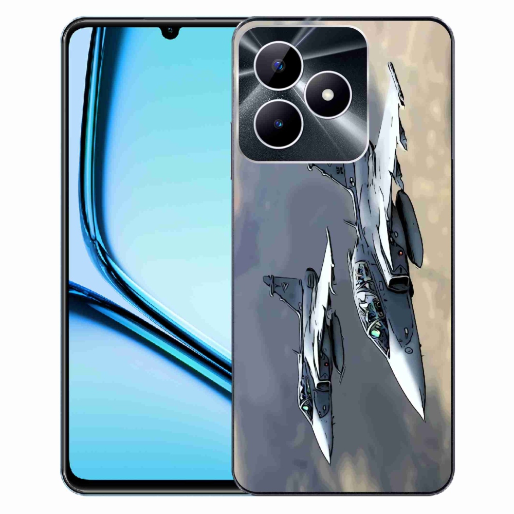 Zselés borítás mmCase a Realme Note 50-hez - vadászgépek