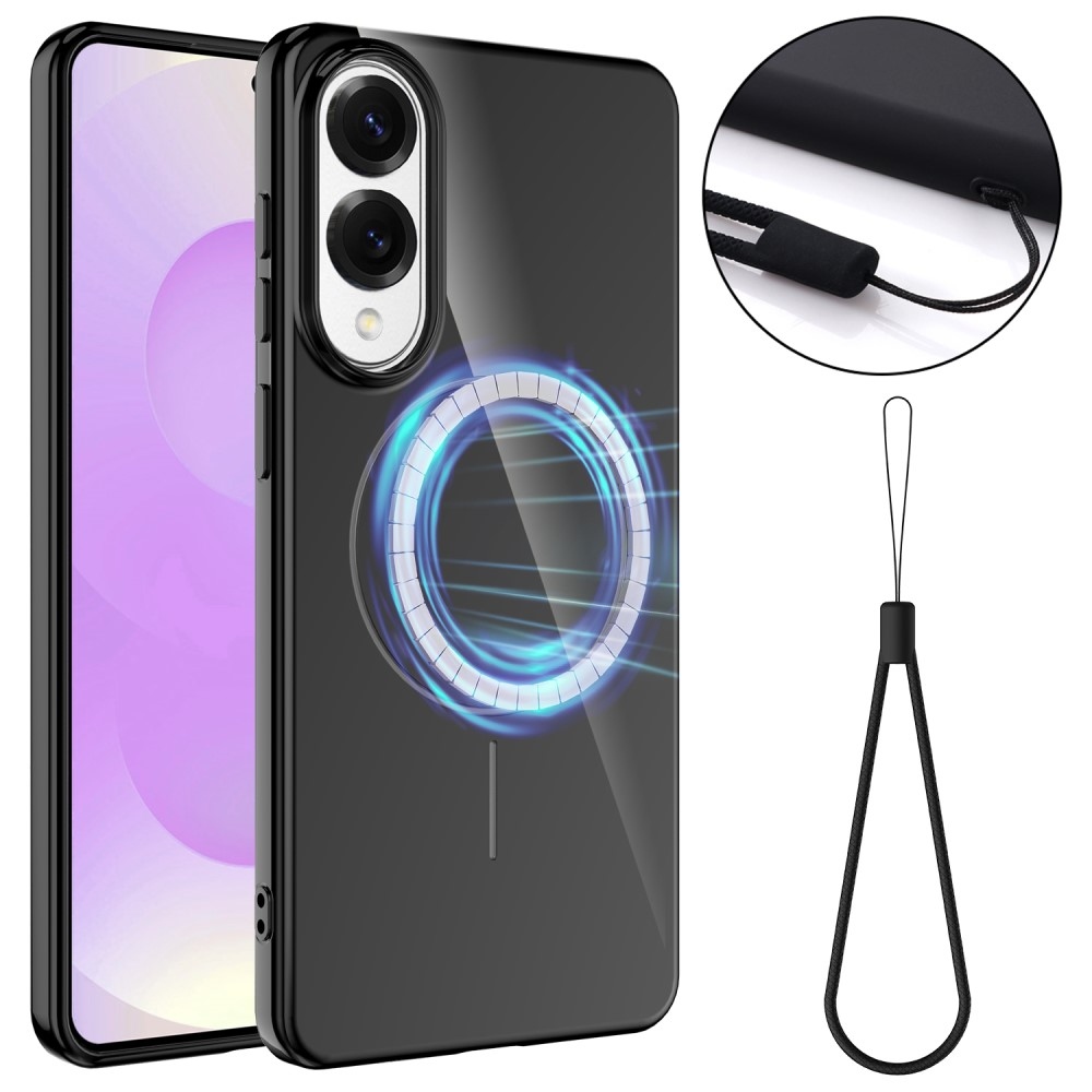 Zselés tok MagSafe-val Samsung Galaxy S25 Edge készülékhez - fekete