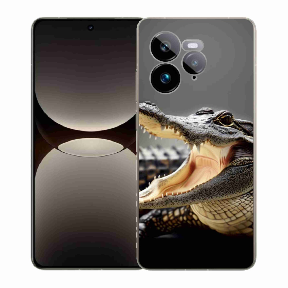 Gél borítás mmCase a Realme GT 7 Pro 5G számára - krokodil