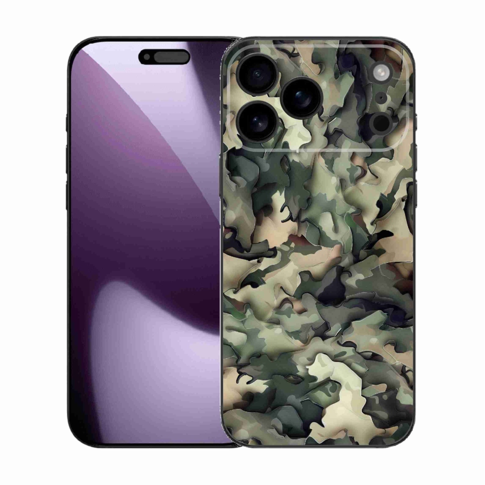 Zselés borítás mmCase iPhone 17 Pro Max készülékhez - terepszínű minta 9