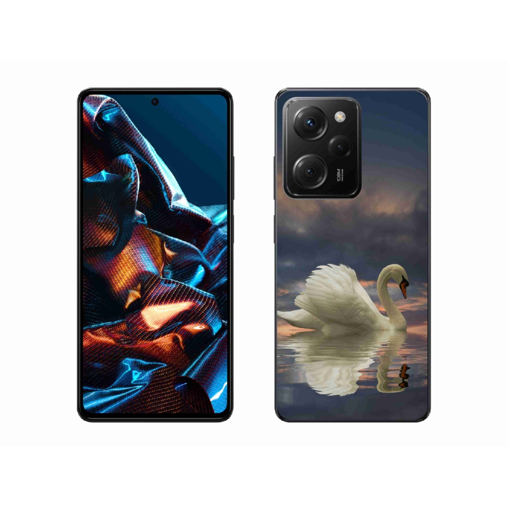 Gél borítás mmCase a Xiaomi Poco X5 Pro 5G számára - hattyú