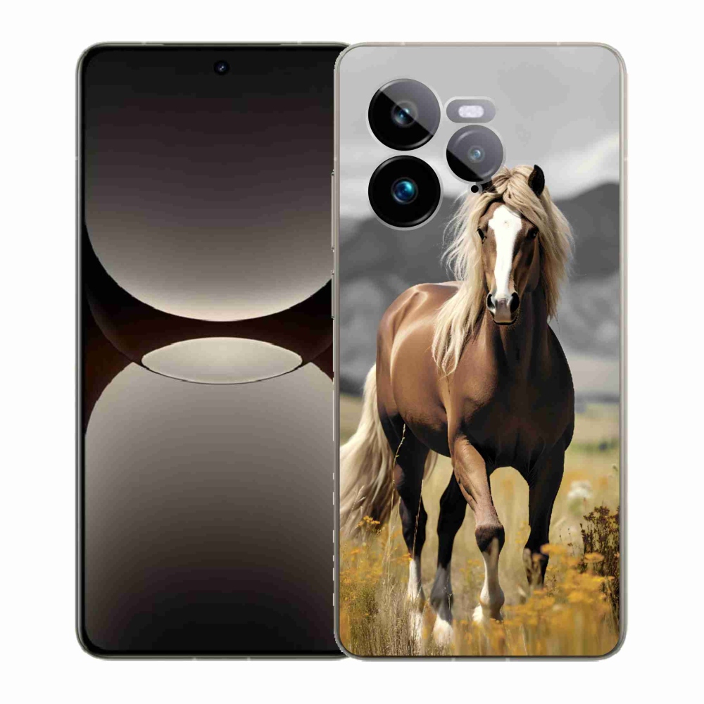 Zselés borítás mmCase a Realme GT 7 Pro 5G-hez - barna ló 1