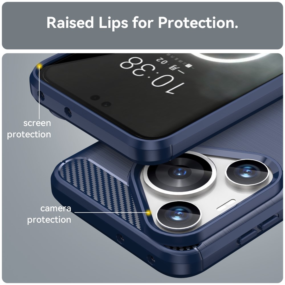 Szénálló zselés tok a Huawei Pura 70 Pro készülékhez - kék