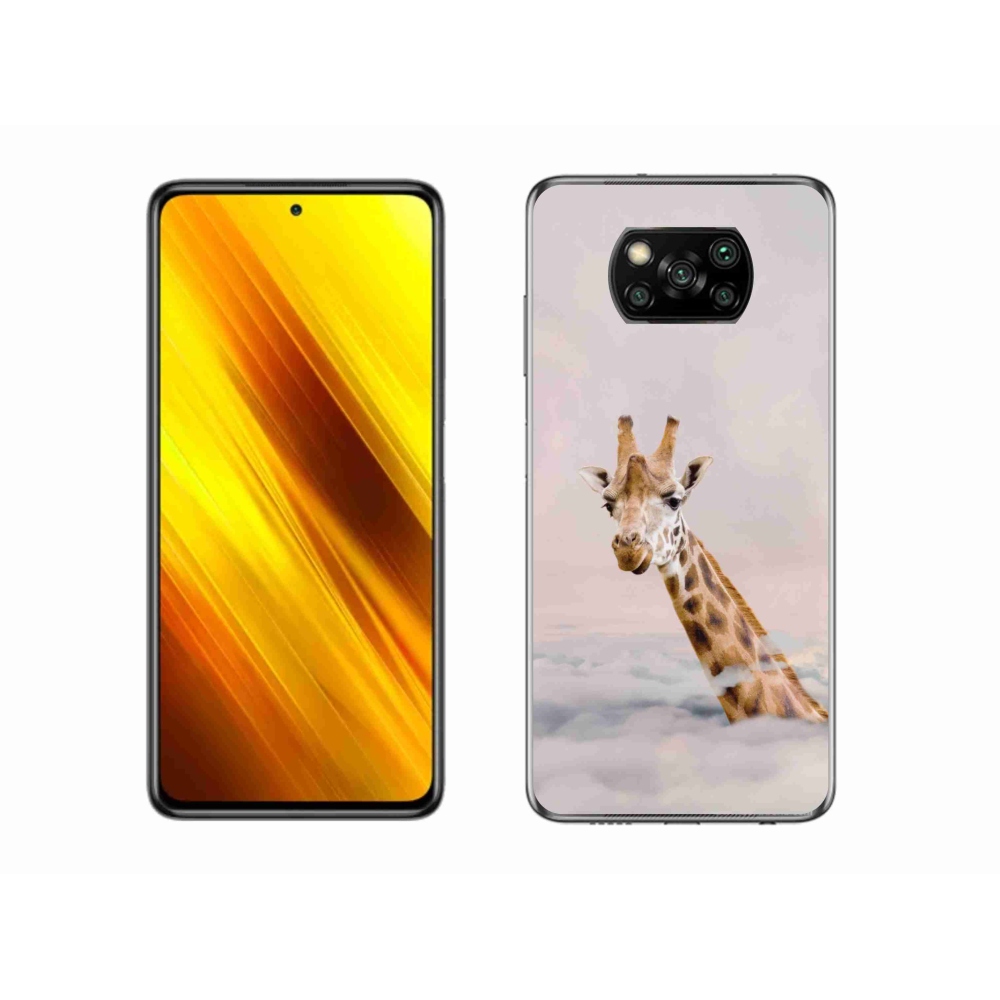 Gél borítás mmCase a Xiaomi Poco X3-hoz - zsiráf a felhőkben