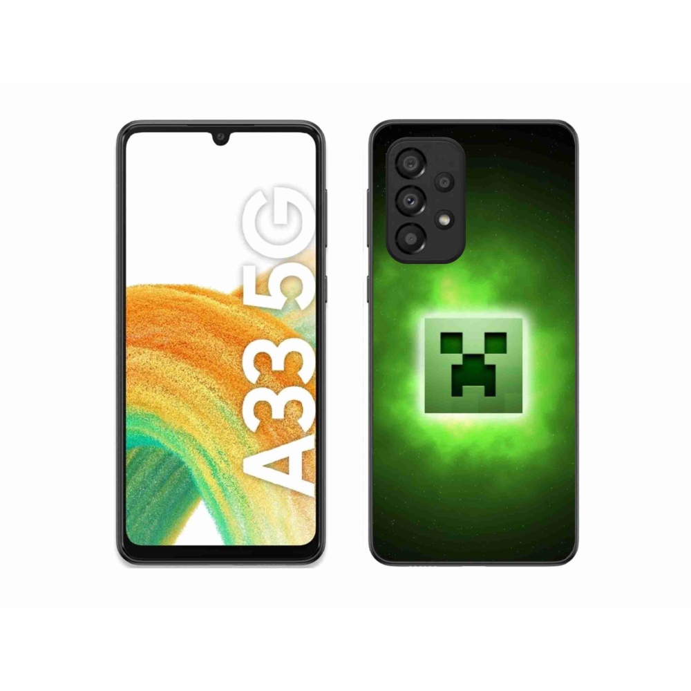Gél borítás mmCase Samsung Galaxy A33 5G - minecraft