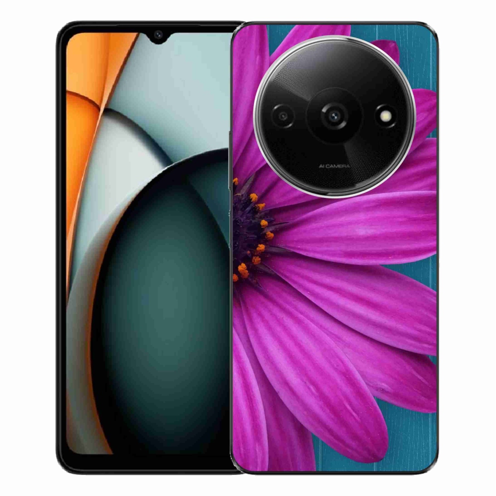 Gél tok mmCase a Xiaomi Redmi A3-hoz - lila százszorszép