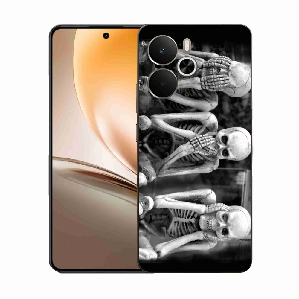 Gél borítás mmCase a Realme 14 5G/14T 5G készülékhez - csontvázak