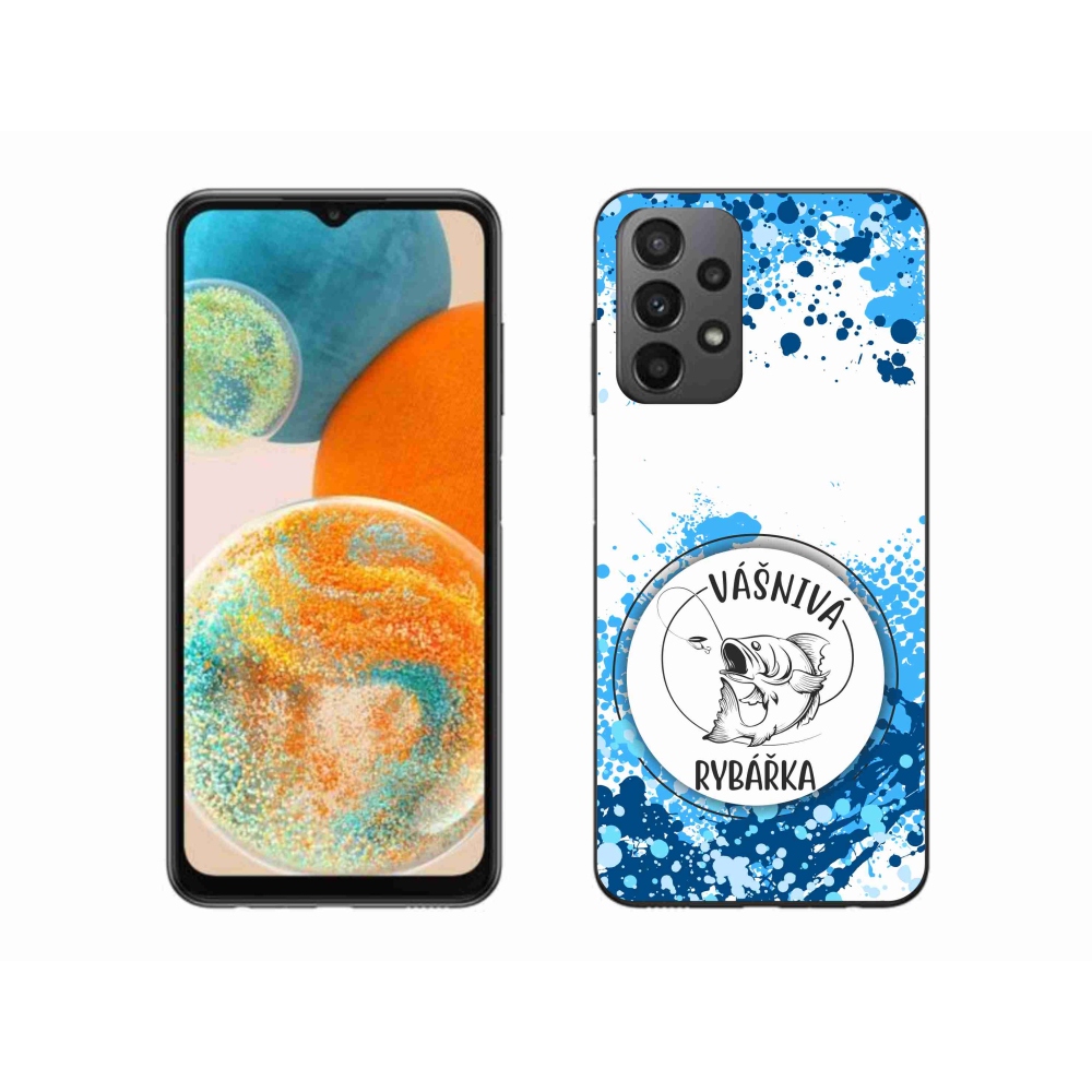 Gél borító mmCase Samsung Galaxy A23 4G/5G - szenvedélyes halásznő fehér háttérrel