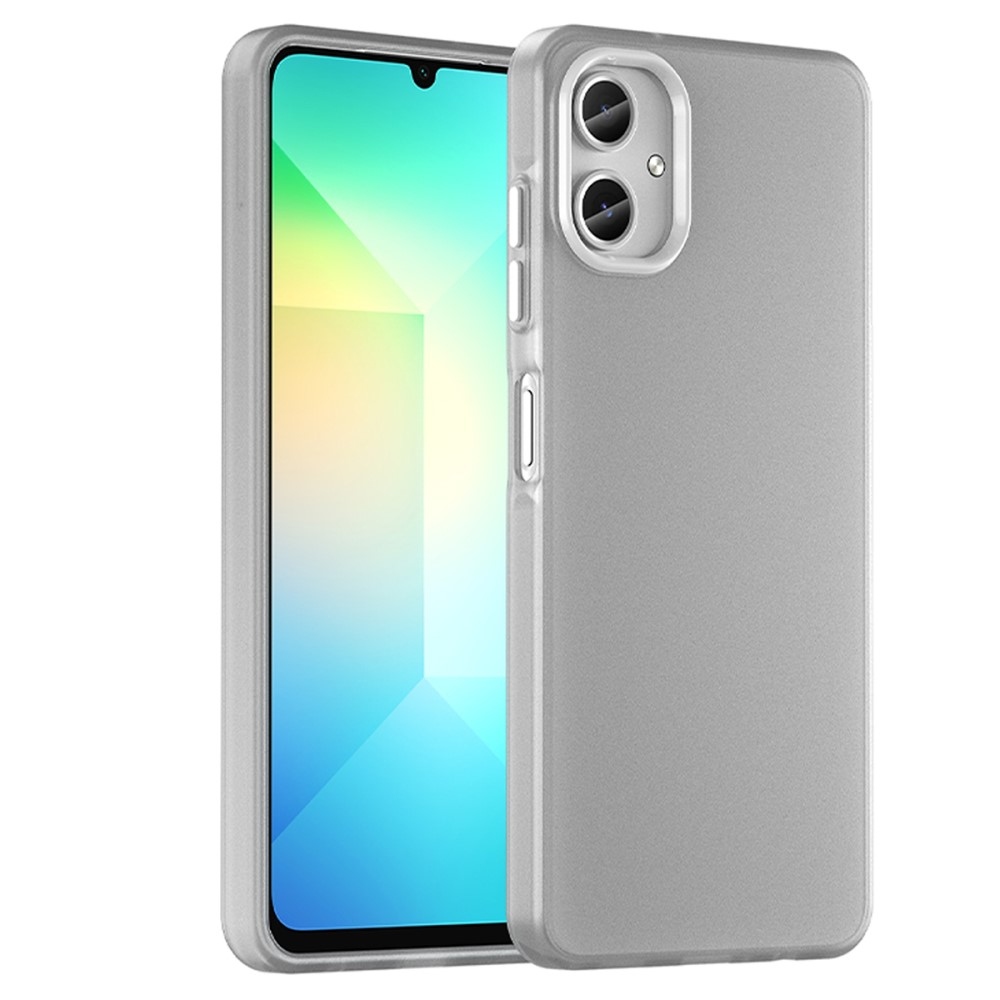 Candys matt zselés tok Samsung Galaxy A06 4G készülékhez - fehér