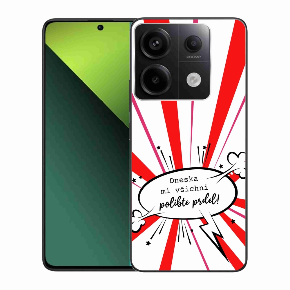 Gél borító mmCase a Xiaomi Redmi Note 13 Pro 5G/Poco X6 5G számára - vicces szöveg 15 fehér háttérrel