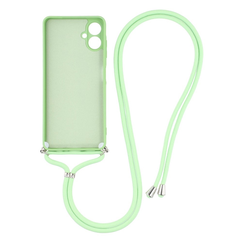 Bélés zselés tok húzózsinórral Samsung Galaxy A07 4G - világoszöld