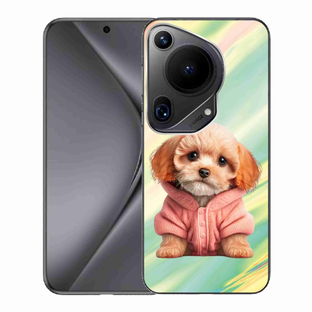 Gél borítás mmCase a Huawei Pura 70 Ultra - pulóveres kiskutya számára